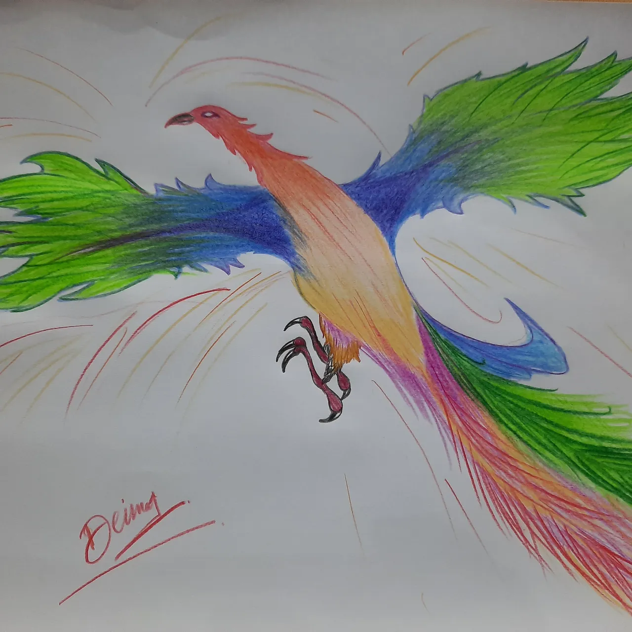 Buy Phoenix Bird Watercolor Online In India - Etsy India